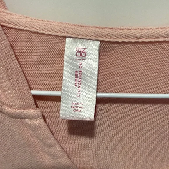 No Boundaries Pale Pink Lace-Up Hooded Top - Picture 2 of 5